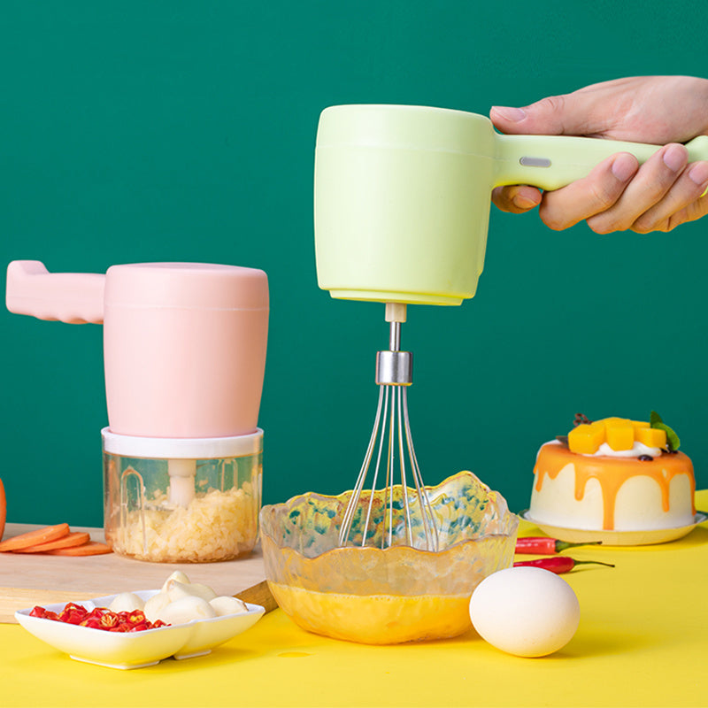 2-in-1 Electric Hand Mixer & Blender with Bowl - TALKTECH