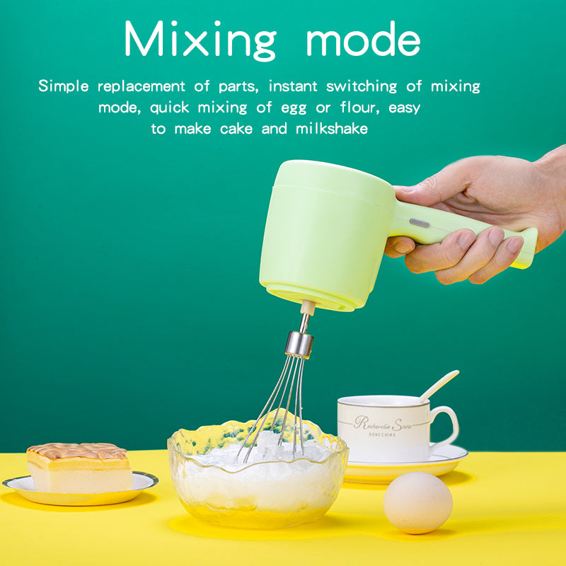 2-in-1 Electric Hand Mixer & Blender with Bowl - TALKTECH