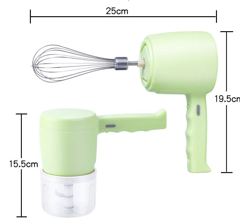 2-in-1 Electric Hand Mixer & Blender with Bowl - TALKTECH